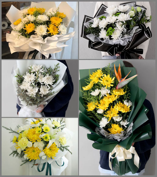 浙江省金华磐安县安文镇联谊村白事花束代送